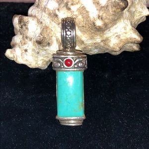Silver w/ Turquoise Pendant